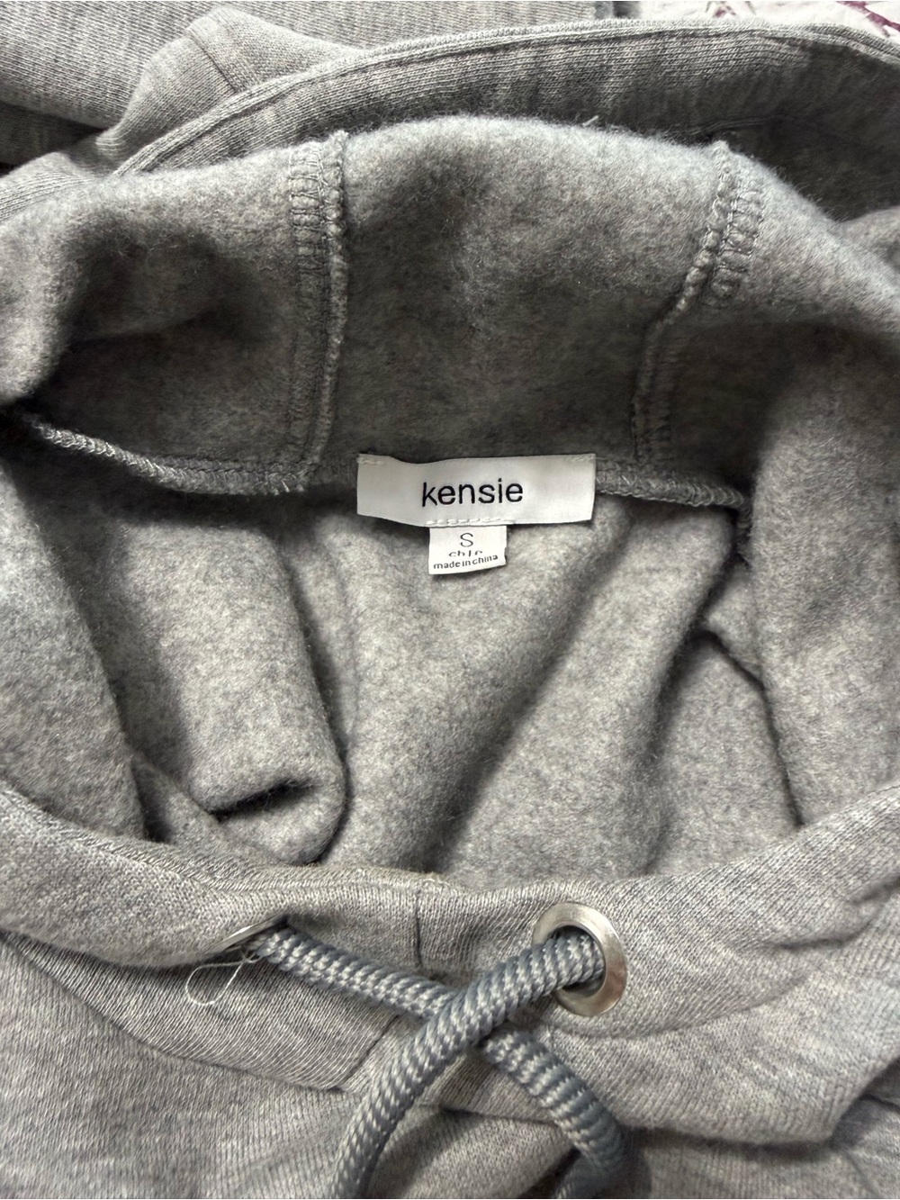 Kensie Men's Heather Gray Crewneck Hoodie Sweater C7